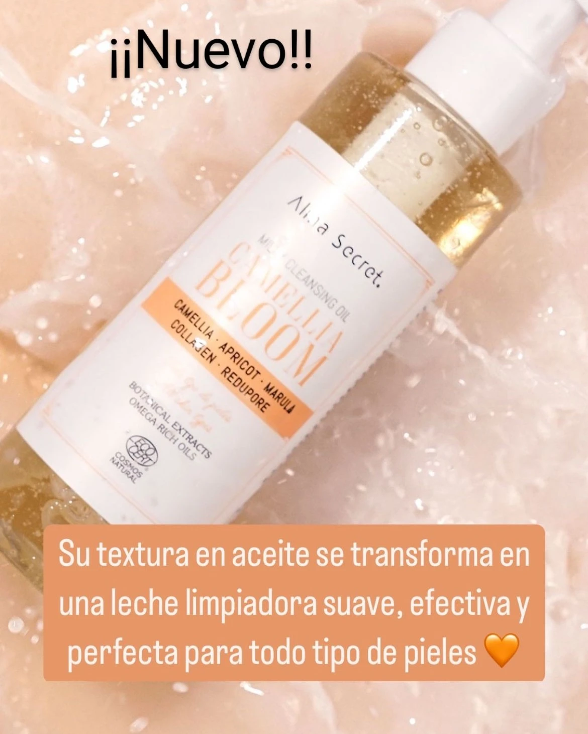 Aceite desmaquillante Camelia Bloom Alma Secret