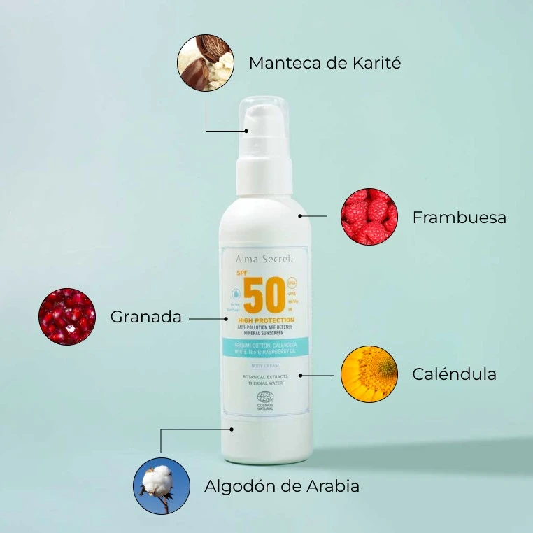 Crema Protectora Solar Facial y Corporal Alma Secret