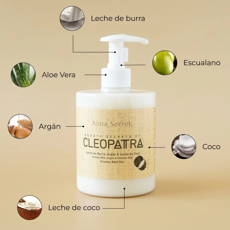 Gel de baño cremoso Cleopatra coco Alma Secret