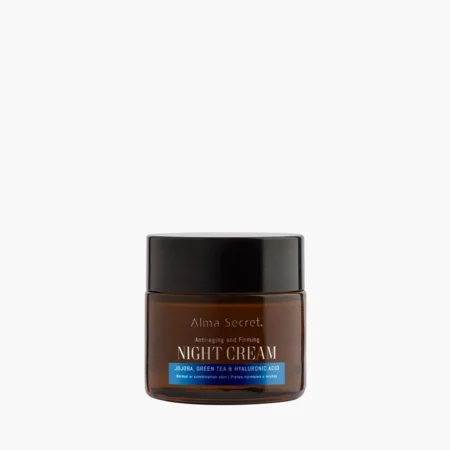 Crema de noche reparadora Alma Secret con Jojoba, Té verde y Ácido Hialurónico