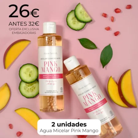 Pack 2 unidades de Agua Micelar Pink Mango Alma Secret