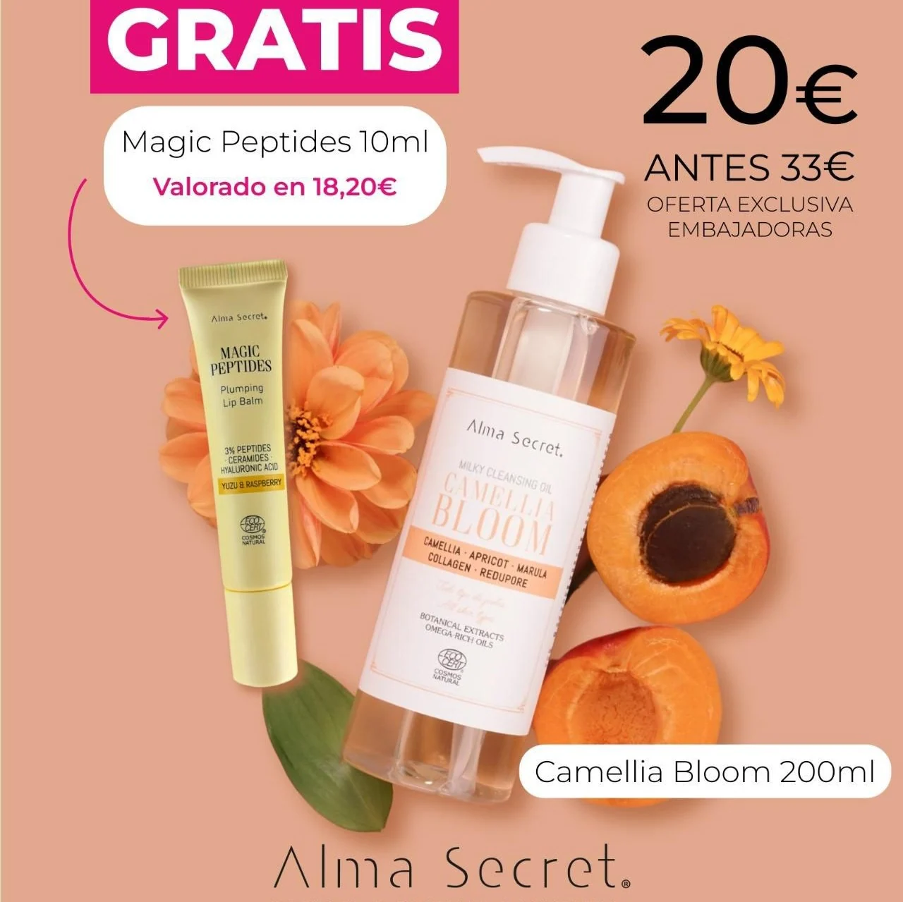 Oferta Black Friday Alma Secret Camelia Bloom con regalo de Magic Péptides