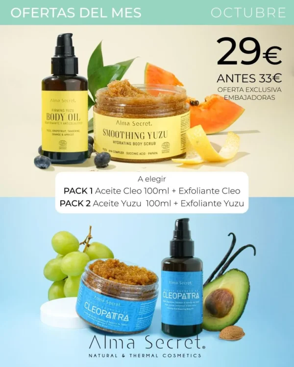 Pack Aceite Cleopatra + Exfoliante Cleopatra