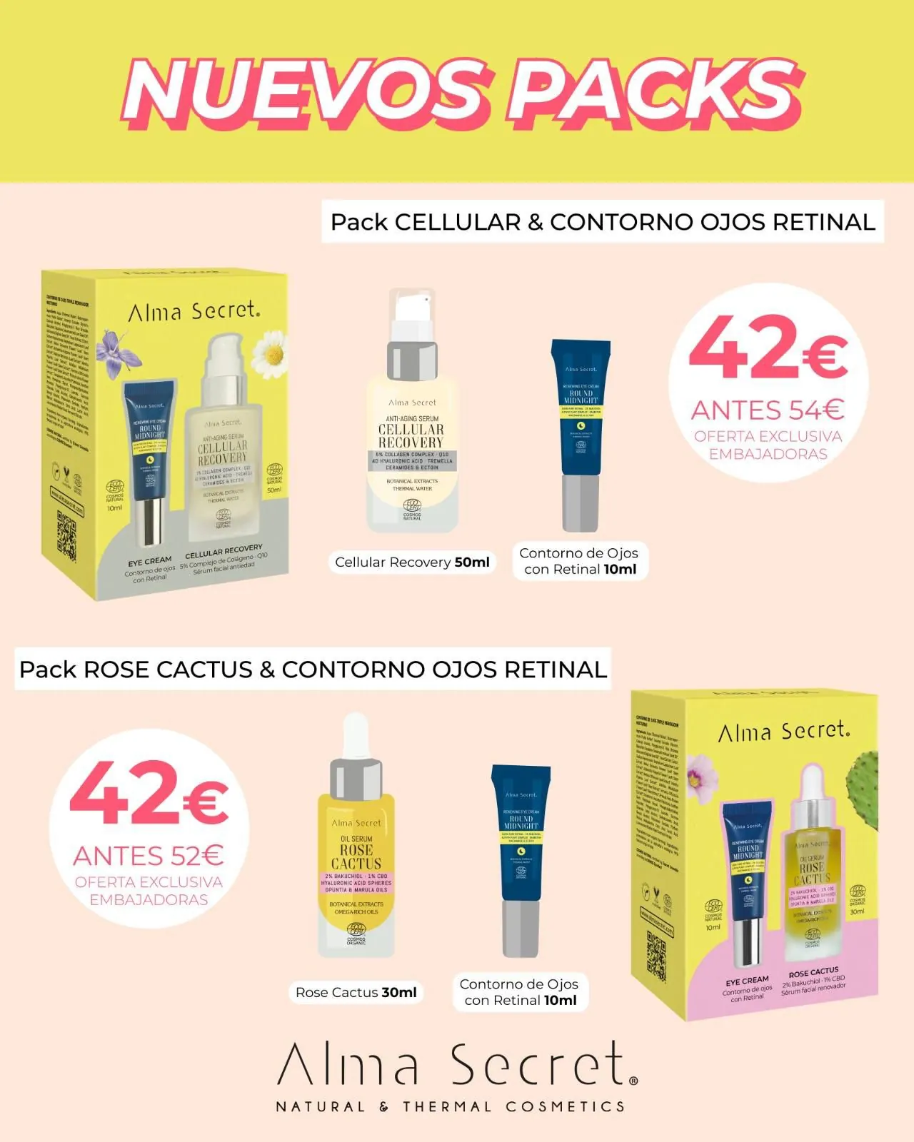 Pack especial contorno de ojos con retinal y Cellular Recovery