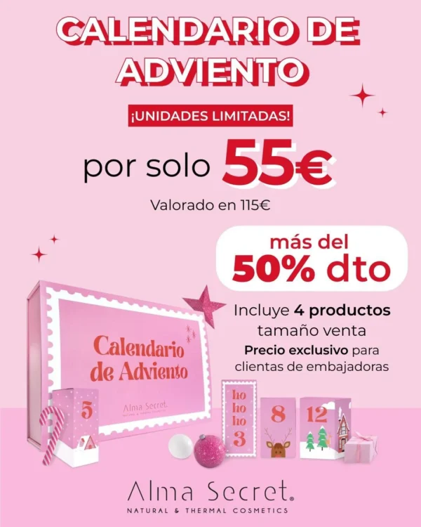 Mini Calendario de Adviento 2024 (Rosa)